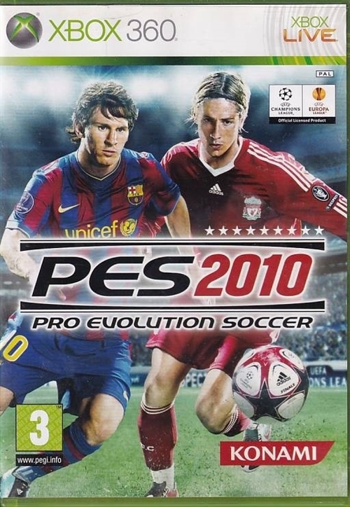 Pro Evolution Soccer 2010 - XBOX Live - XBOX 360 (B Grade) (Genbrug)